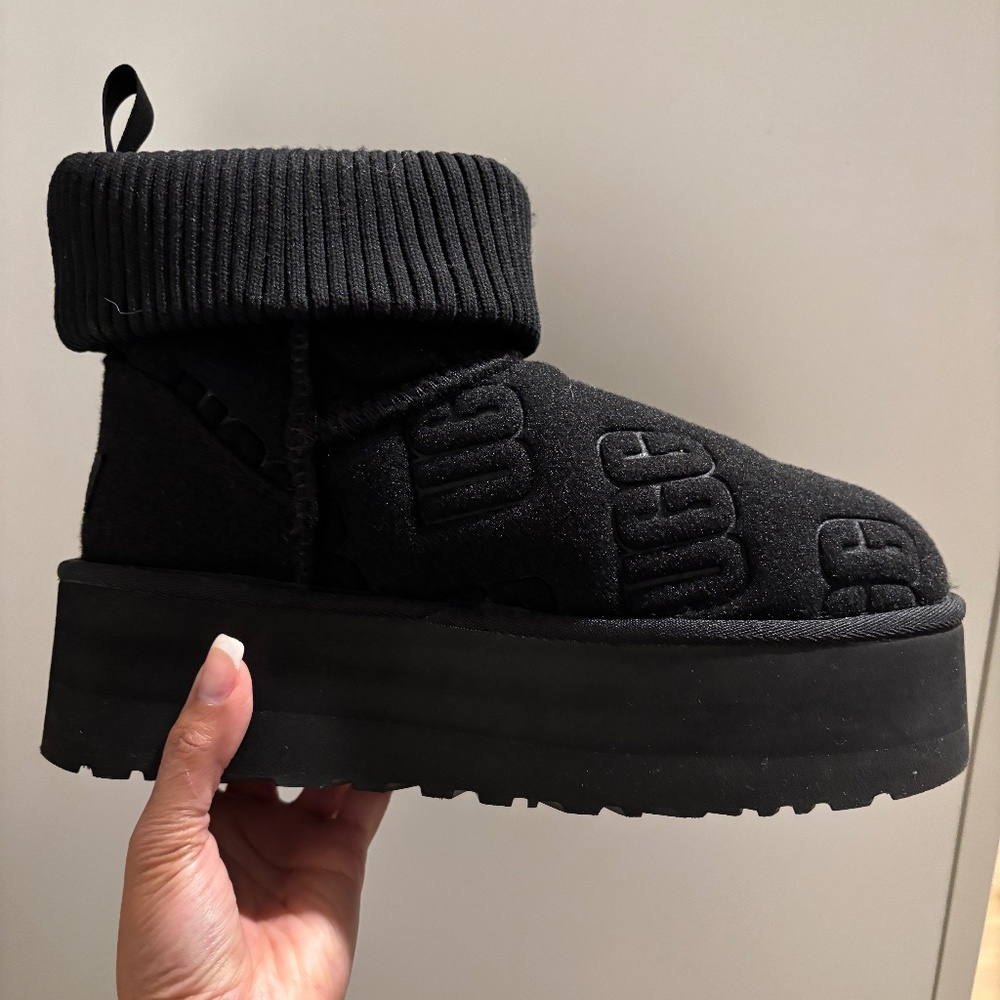 Ugg Classic Mini Platform Felted Boot,  Size 8